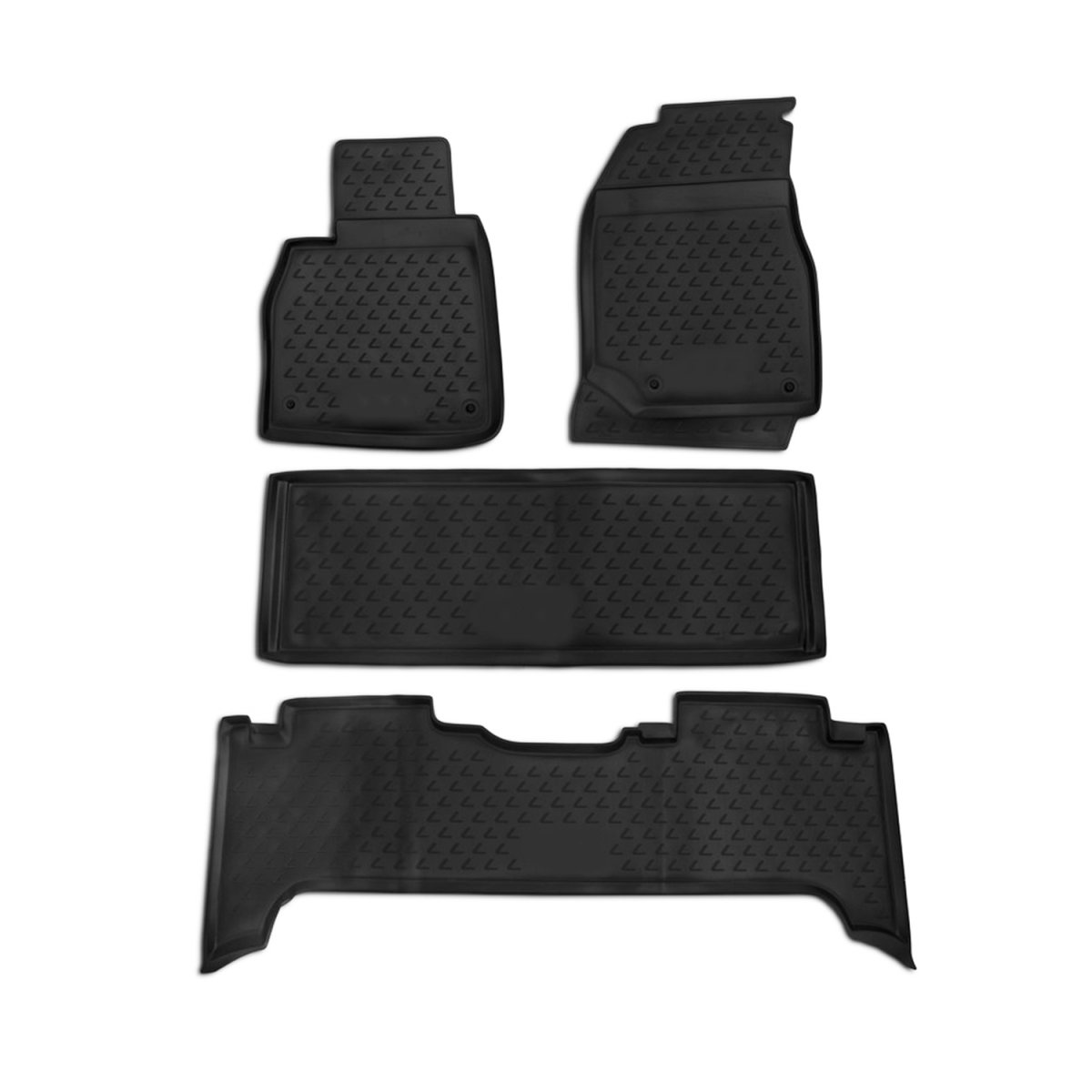 Lexus LX470 Floor Mats - Omac - Rubber TPE - Black - '98-'07